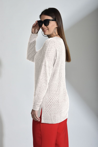 Джемпер Anelli 426 белый - фото 2