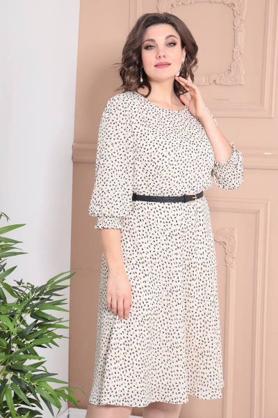 Платье Moda Versal П2363 молочный - фото 7