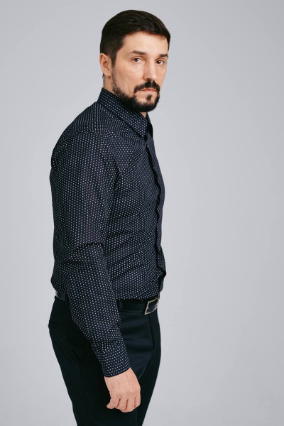 Рубашка Nadex 01-047411/501_182-188 черный - фото 3