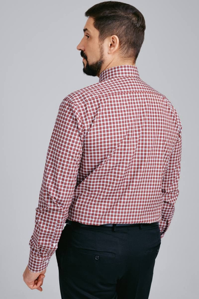 Рубашка Nadex 01-061811/404_170-176 красно-белый - фото 3