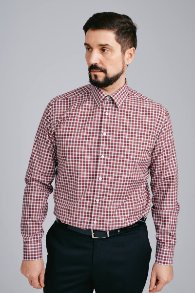 Рубашка Nadex 01-061811/404_170-176 красно-белый - фото 1