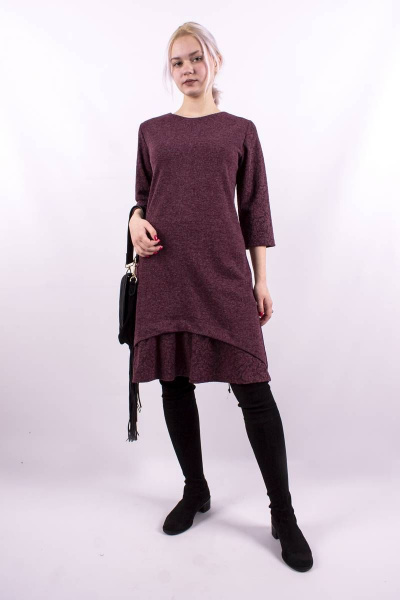 Платье А-силуэта с фигурным низом и воланом Mita ЖМ1120 - фото 2