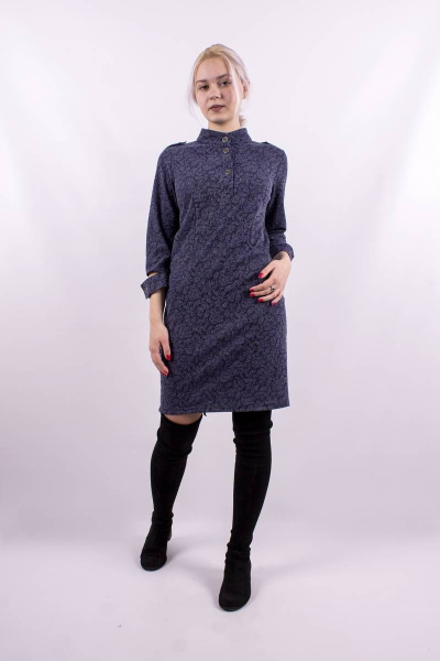 Платье Mita ЖМ675 синий - фото 3