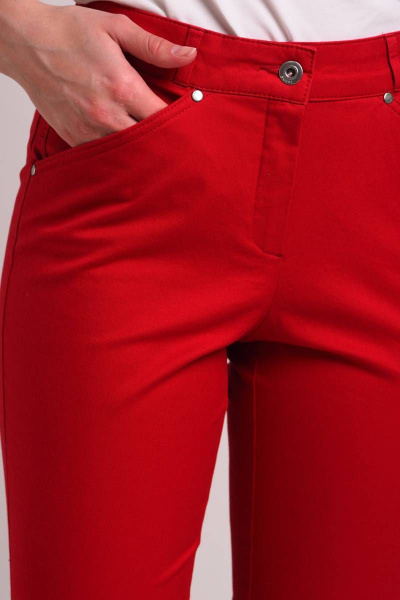 Хлопковые брюки 7/8 с фигурными карманами и разрезами Femme & Devur 1567 7.12F(164) - фото 4