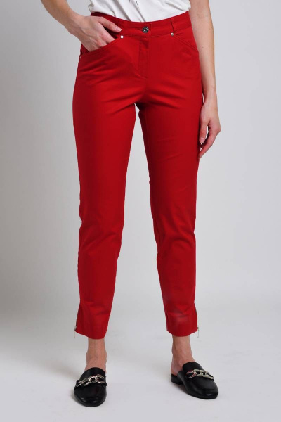 Хлопковые брюки 7/8 с фигурными карманами и разрезами Femme & Devur 1567 7.12F(164) - фото 1