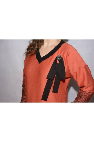 Платье из вискозы и трикотажа с рукавом 67 см и длиной 105 см Needle 390/1 - фото 3