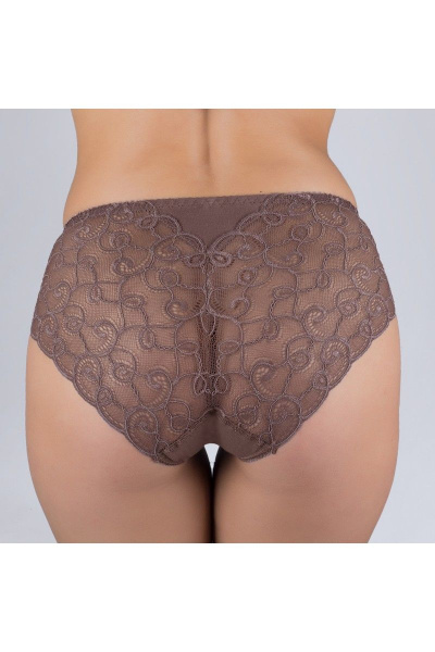 Кружевастые трусы из эластичного трикотажного полотна Verally 138-6 перец - фото 3