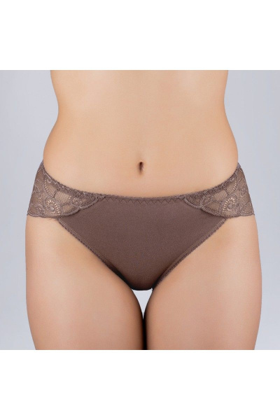 Кружевастые трусы из эластичного трикотажного полотна Verally 138-6 перец - фото 1