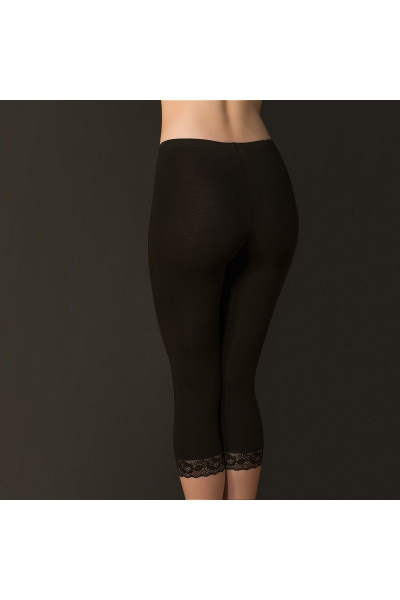 Черные кружевные панталоны из трикотажа Verally 167-4 черный - фото 2