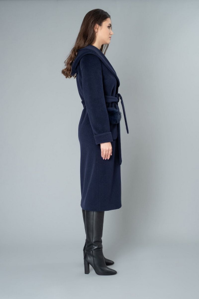 Пальто Elema 6-9040-1-164 синий - фото 3