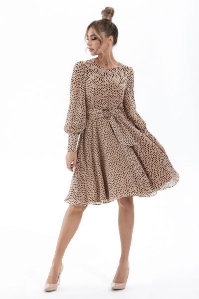 Платье Golden Valley 4708 бежевый - фото 2