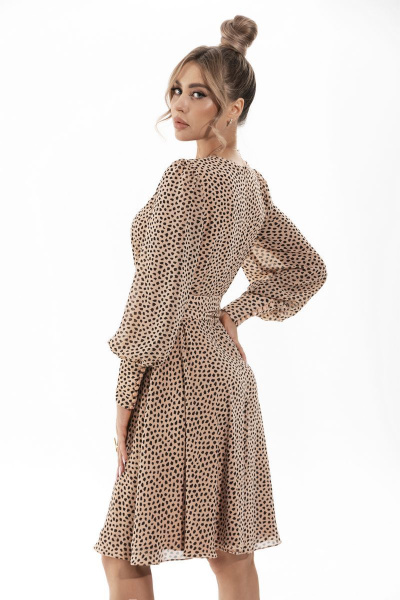 Платье Golden Valley 4708 бежевый - фото 3