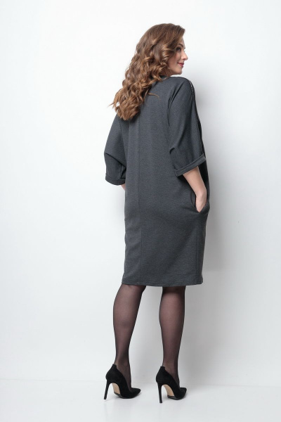 Платье Michel chic 2090 графит - фото 4