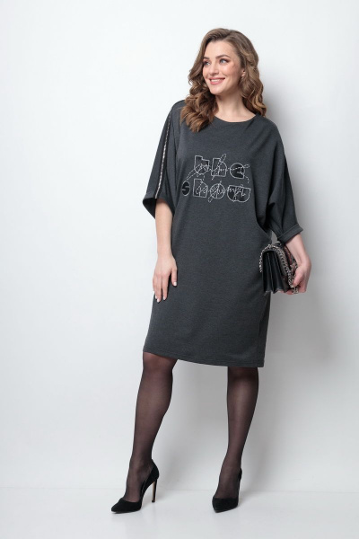 Платье Michel chic 2090 графит - фото 2
