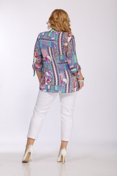 Блуза SOVITA M-671 цветные_огурцы - фото 4