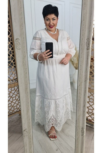 Платье Vittoria Queen 15063 белый - фото 4