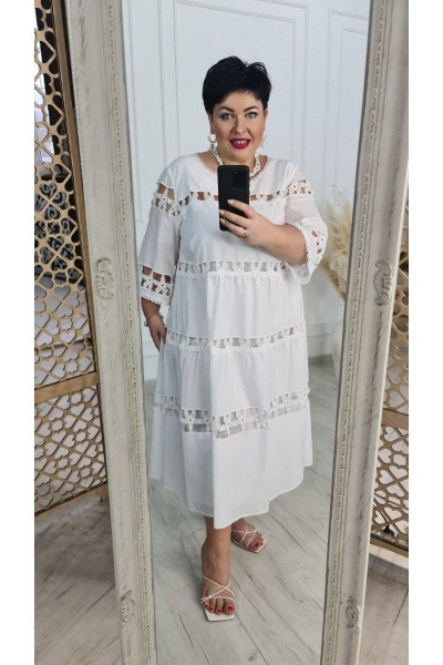 Платье Vittoria Queen 16023 белый - фото 4