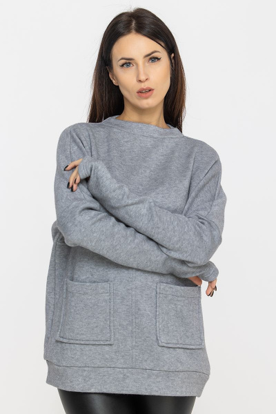 Джемпер Regina 21с1-502RG-19-0 серый - фото 8