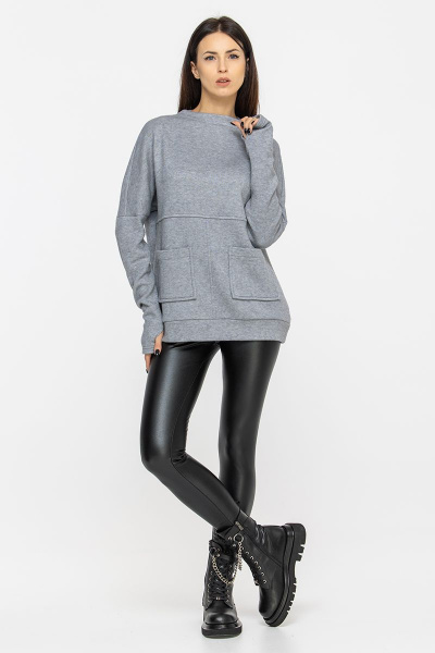 Джемпер Regina 21с1-502RG-19-0 серый - фото 2