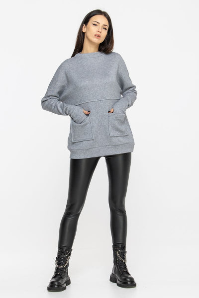 Джемпер Regina 21с1-502RG-19-0 серый - фото 7