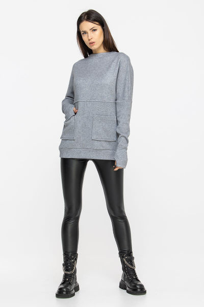 Джемпер Regina 21с1-502RG-19-0 серый - фото 6