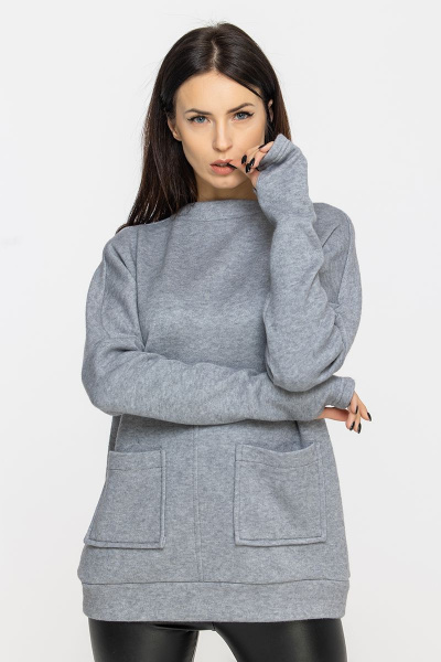 Джемпер Regina 21с1-502RG-19-0 серый - фото 4