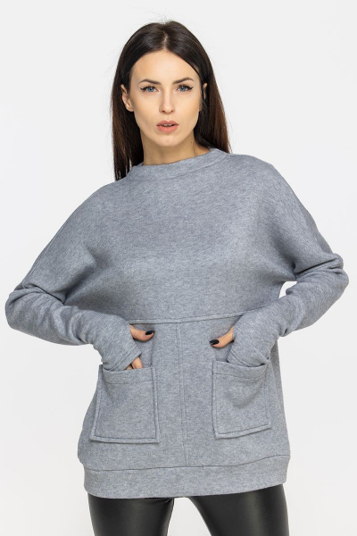 Джемпер Regina 21с1-502RG-19-0 серый - фото 3