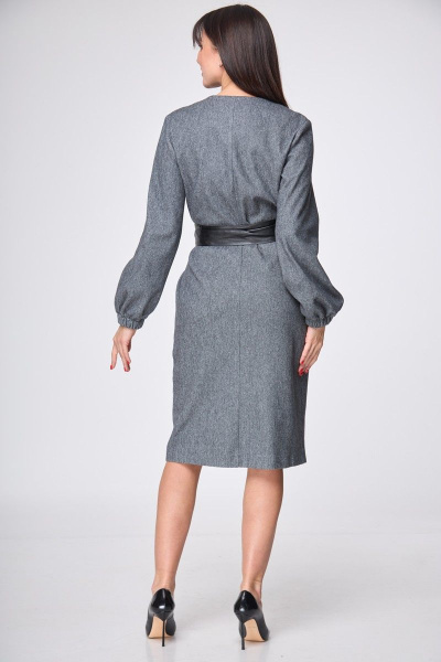 Платье Anelli 1159 серый - фото 7