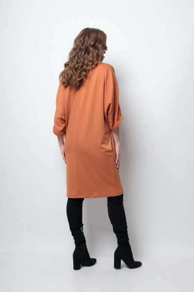 Платье Michel chic 2090 терракот - фото 4