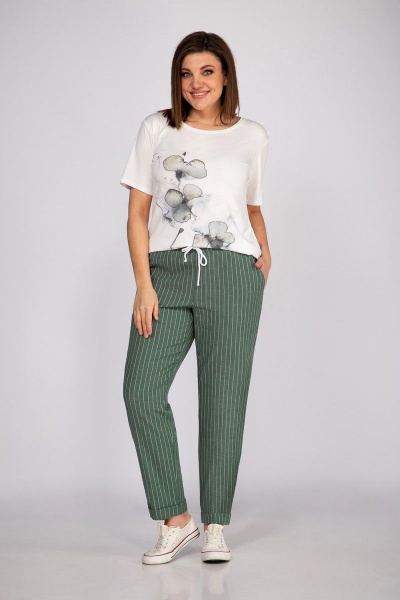 Блуза, брюки, жакет Mubliz 425 хаки - фото 5