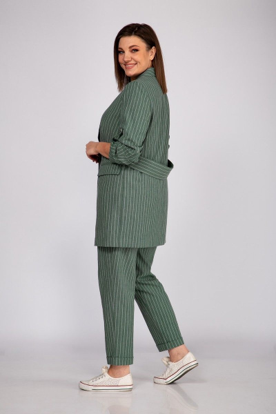 Блуза, брюки, жакет Mubliz 425 хаки - фото 7