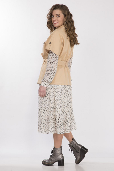 Жакет из текстиля с съемным поясом и накладными карманами Matini 4.1502 - фото 8