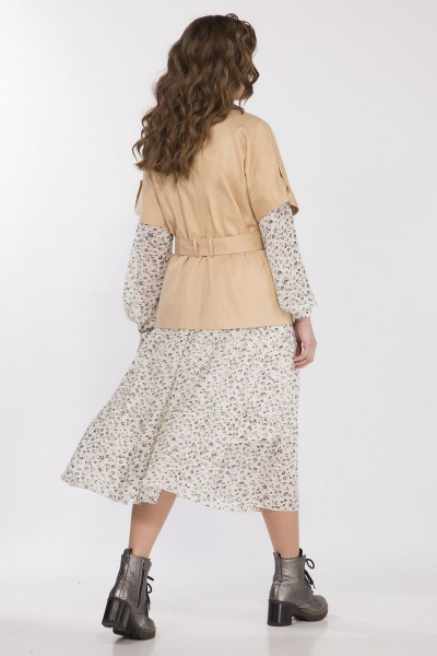 Жакет из текстиля с съемным поясом и накладными карманами Matini 4.1502 - фото 7