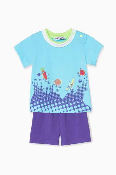 Майка, шорты Bell Bimbo 210516 св.бирюза/фиолетовый - фото 1