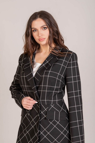 Жакет Mislana 708 клетка - фото 1