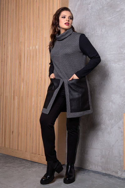 Туника Daloria 8024 темно-серый - фото 1