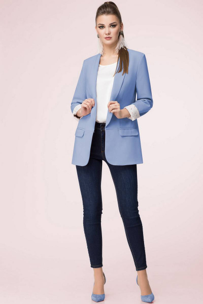 Жакет LeNata 11927 темно-голубой - фото 1