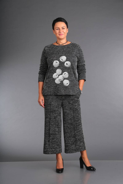 Брюки, джемпер ZigzagStyle 280 серый/меланж - фото 2