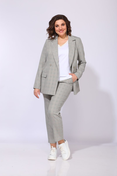 Брюки, жакет ANASTASIA MAK 791 хаки - фото 1