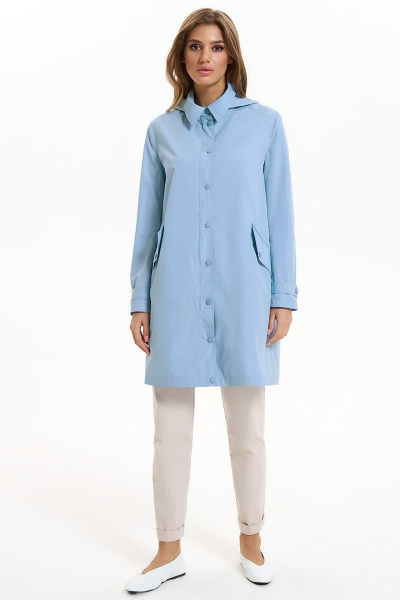 Плащ AYZE 2477 голубой - фото 1