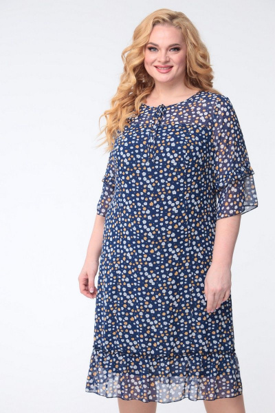 Платье Bonna Image 704 сине_желтый - фото 3