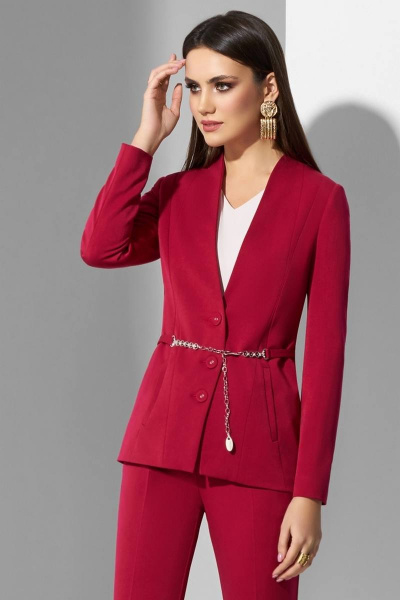 Блуза, брюки, жакет Lissana 3626 розовый_павлин/молочный - фото 2