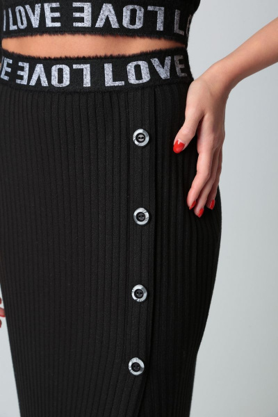 Топ и юбка из трикотажа с декоративной тесьмой Диомант 1769 - фото 7