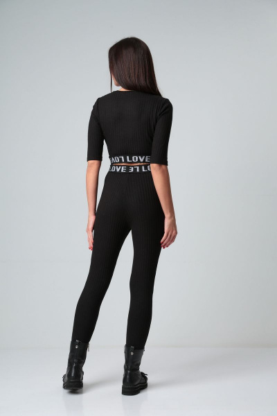 Брюки зауженные на штрипках из трикотажа с поясом Диомант 1773 - фото 10