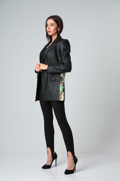 Брюки зауженные на штрипках из трикотажа с поясом Диомант 1773 - фото 6