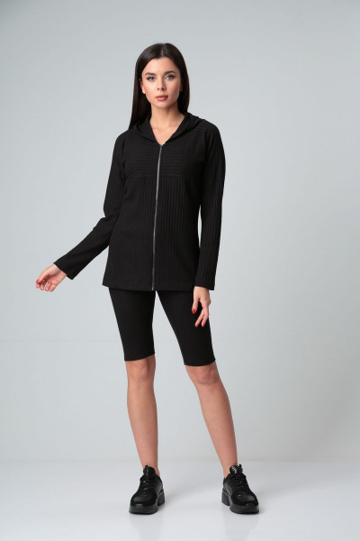 Кофта из трикотажа с капюшоном и молнией Диомант 1774 - фото 2