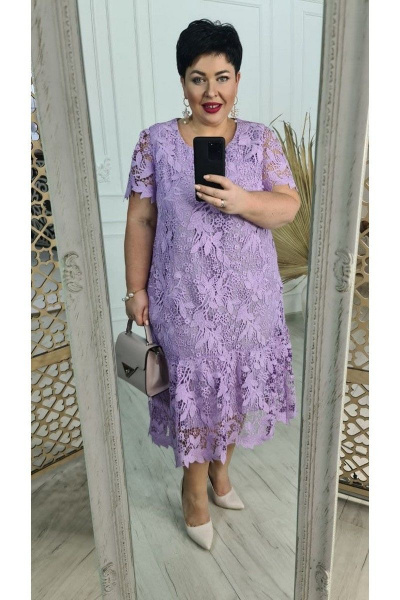 Платье Vittoria Queen 15253 лаванда - фото 4