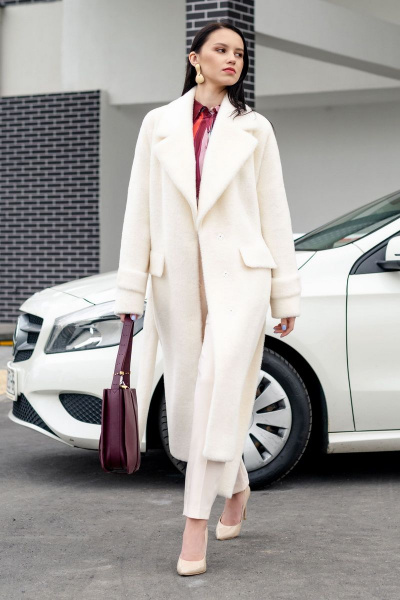 Пальто Elema 1-11366-2-164 молоко - фото 1