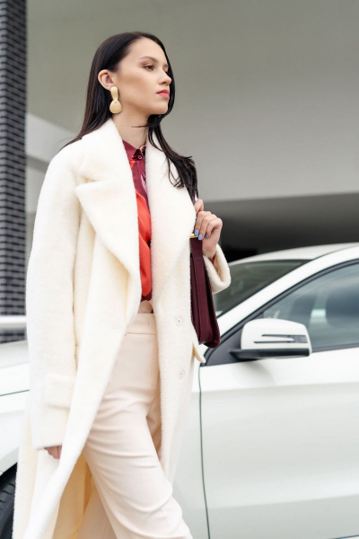 Пальто Elema 1-11366-2-164 молоко - фото 2