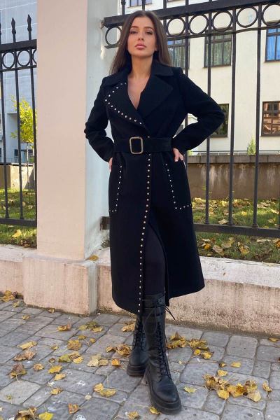 Пальто Atelero 1034 черный - фото 2